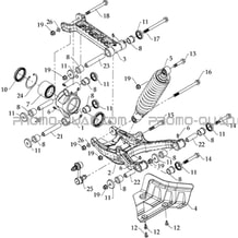 SUSPENSION ARRIERE DROITE pour Masai Toutes les cylindrées Toutes les années S800 CROSSOVER