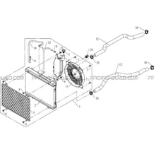 SYSTEME DE REFROIDISSEMENT pour Masai Toutes les cylindrées Toutes les années S800 CROSSOVER