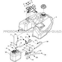 RESERVOIR A CARBURANT pour Toutes les cylindrées Toutes les années S800 i