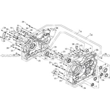 CARTER MOTEUR DROIT pour Masai Toutes les cylindrées Toutes les années S800i 2.0