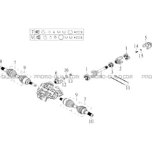 TRANSMISSION AVANT pour Toutes les cylindrées Toutes les années S900 CROSSOVER