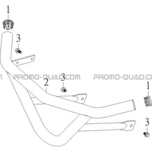 PARE-CHOCS AVANT pour Toutes les cylindrées Toutes les années S900 CROSSOVER