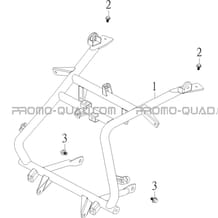 SUPPORT AVANT pour Toutes les cylindrées Toutes les années S900 CROSSOVER