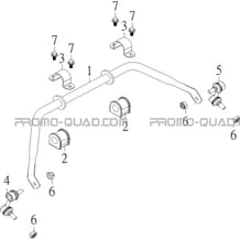 BARRE STABILISATRICE pour Masai Toutes les cylindrées Toutes les années S900 CROSSOVER