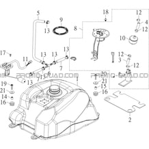 RESERVOIR A CARBURANT pour Toutes les cylindrées Toutes les années S900 CROSSOVER