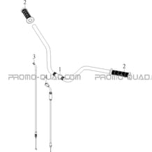 GUIDON   CABLES pour Masai Toutes les cylindrées Toutes les années S900 CROSSOVER