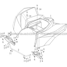 CARROSSERIE ARRIERE pour Masai Toutes les cylindrées Toutes les années S900 CROSSOVER