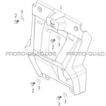 SUPPORT DE PLAQUE pour Masai Toutes les cylindrées Toutes les années S900 CROSSOVER