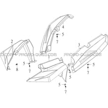 EXTENSIONS AILES (ACCESSOIRES) pour Masai Toutes les cylindrées Toutes les années S900 CROSSOVER