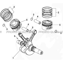 EMBIELLAGE   PISTONS pour Masai Toutes les cylindrées Toutes les années X1000