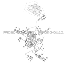 CACHE CARTER MOTEUR DROIT pour Toutes les cylindrées Toutes les années X1000