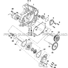 CARTER MOTEUR GAUCHE   POMPE A EAU pour Masai Toutes les cylindrées Toutes les années X1000