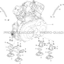 SUPPORTS MOTEUR pour Masai Toutes les cylindrées Toutes les années X1000