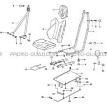 SIEGE CONDUCTEUR pour Toutes les cylindrées Toutes les années X1000