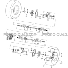 ROUES AVANT pour Toutes les cylindrées Toutes les années X1000