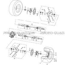 ROUES ARRIERE pour Toutes les cylindrées Toutes les années X1000