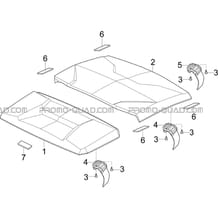 TOIT (OPTION) pour Toutes les cylindrées Toutes les années X1000