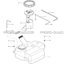 RESERVOIR A CARBURANT pour Toutes les cylindrées Toutes les années X300