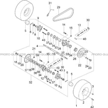 ESSIEU ARRIERE pour Toutes les cylindrées Toutes les années X300