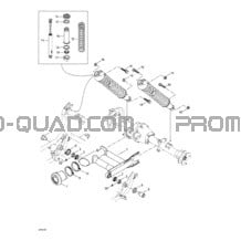 Suspension Arrière pour Can-am Toutes les cylindrées 1999 Traxter