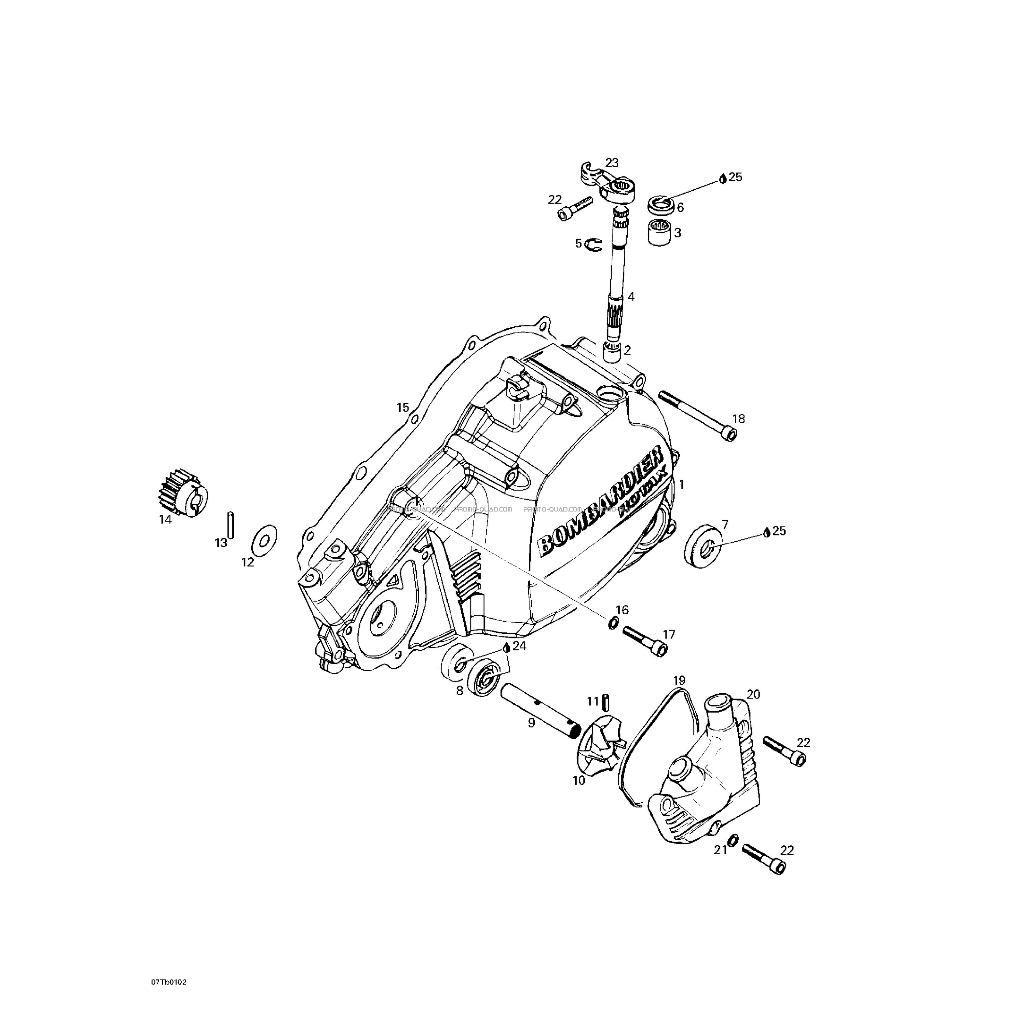 Carter Et Couvercle Embrayage  Can-am  2001 Toutes les cylindrées  pièces OEMCarter Et Couvercle Embrayage  Can-am  2001 Toutes les cylindrées  pièces OEM