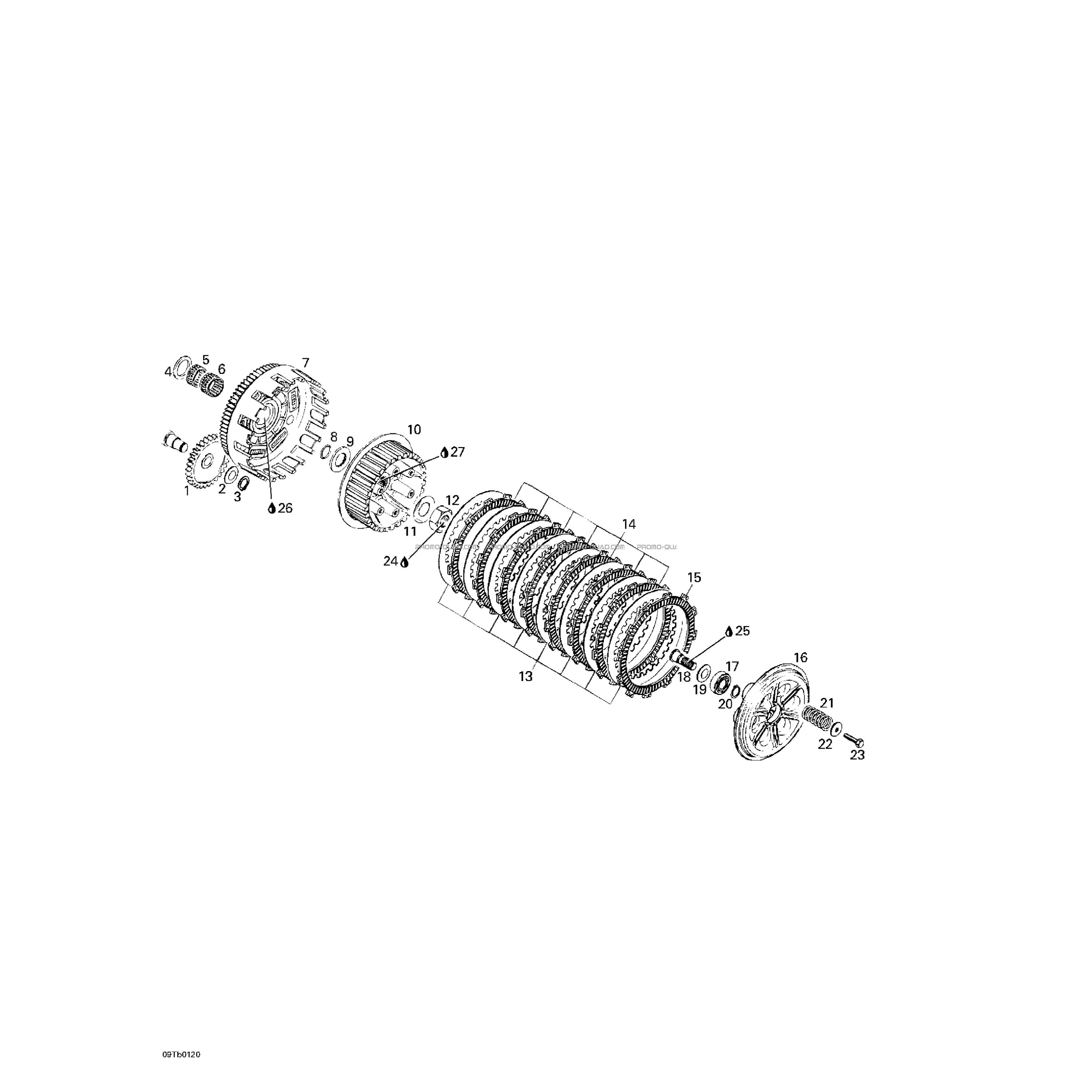 Embrayage  Can-am  2001 Toutes les cylindrées  Original parts OEM