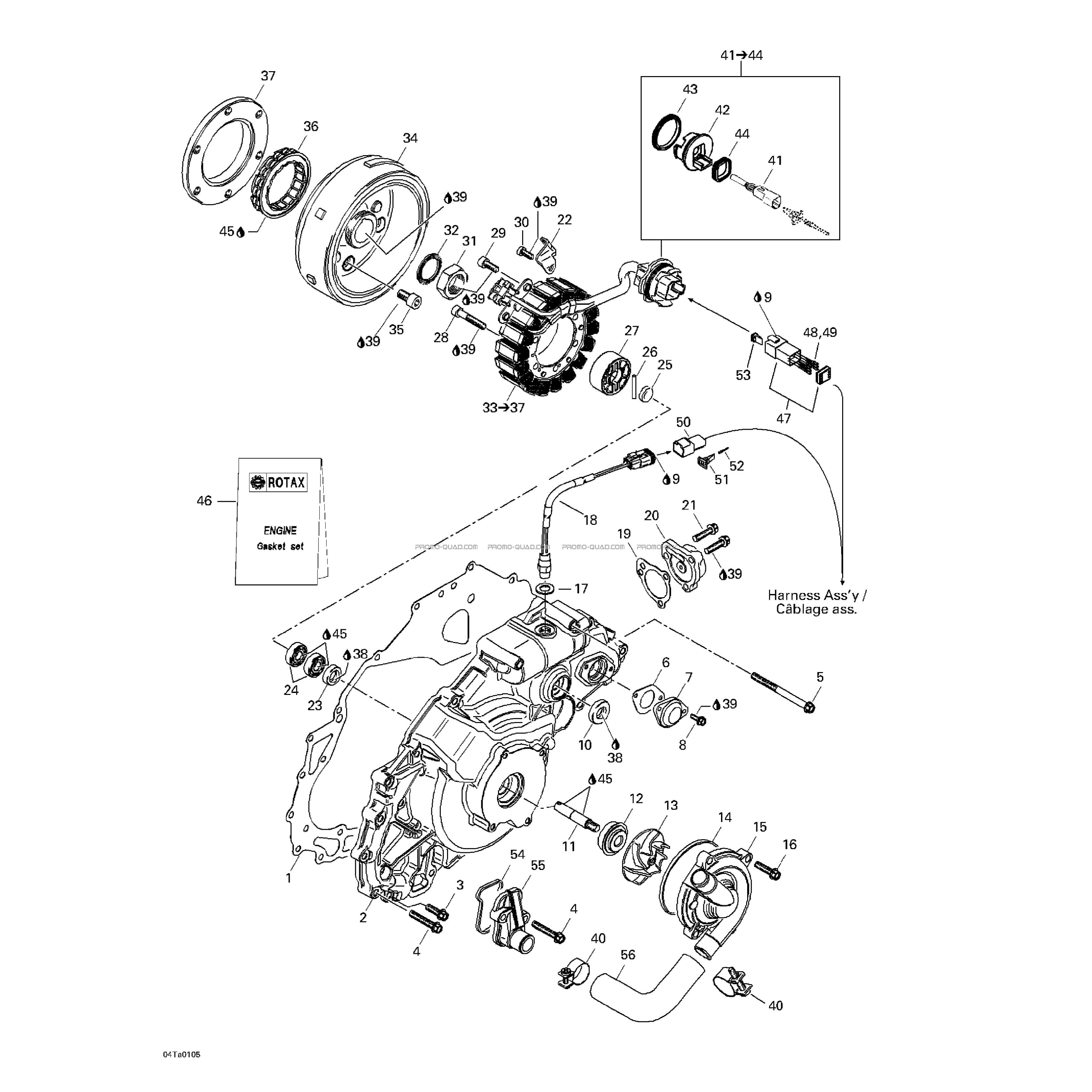 Système Allumage  Can-am  2001 Toutes les cylindrées  Original parts OEMSystème Allumage  Can-am  2001 Toutes les cylindrées  Original parts OEM
