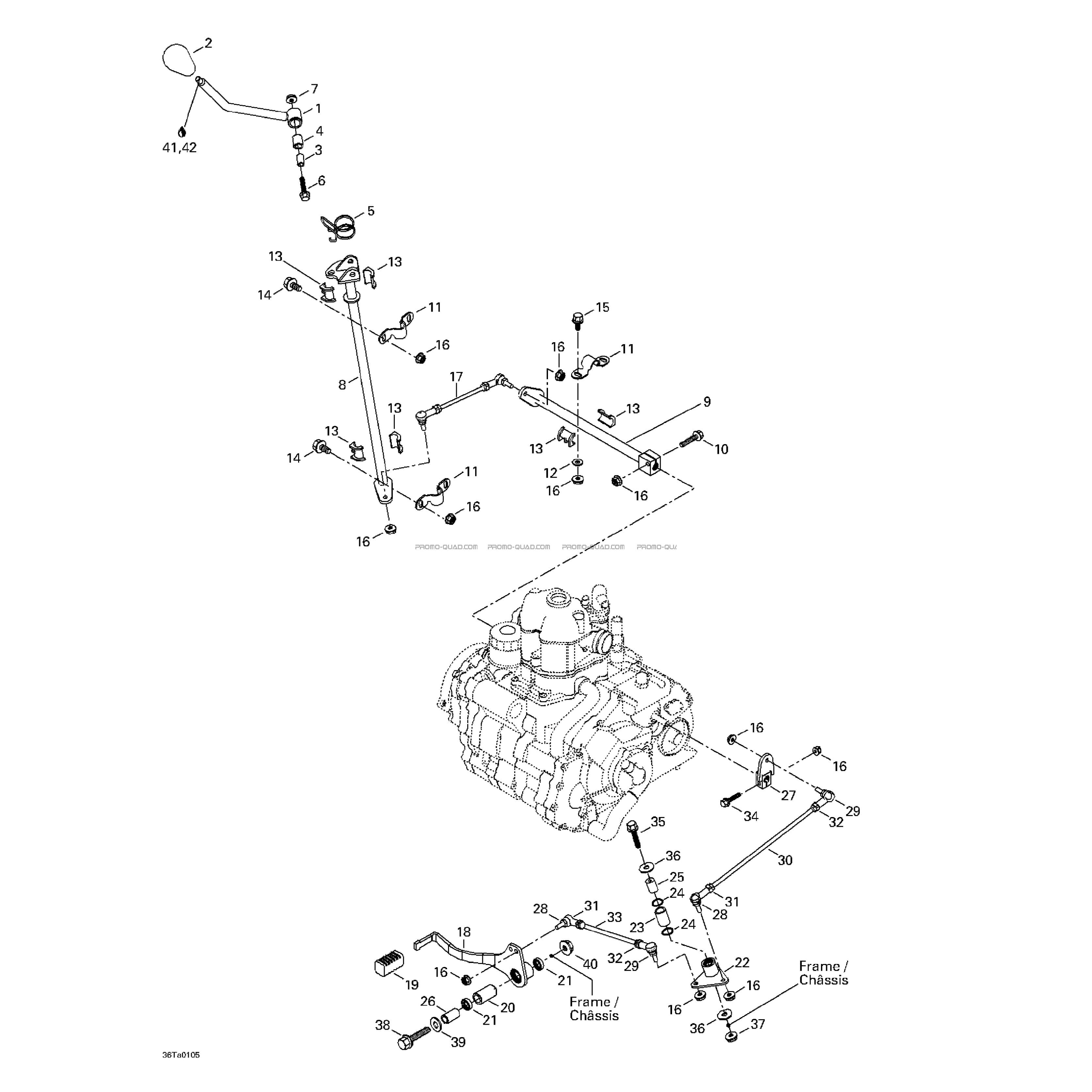 Embrayage À Pied  Can-am  2001 Toutes les cylindrées  pièces OEMEmbrayage À Pied  Can-am  2001 Toutes les cylindrées  pièces OEM
