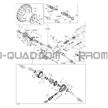 Système Entraînement Avant pour Can-am Toutes les cylindrées 2001 Traxter Footshift
