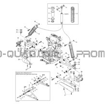 Suspension Avant pour Can-am Toutes les cylindrées 2001 Traxter Footshift
