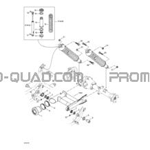 Suspension Arrière pour Can-am Toutes les cylindrées 2001 Traxter Footshift