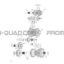 Transmission 2 pour Can-am Toutes les cylindrées 2001 Traxter Footshift