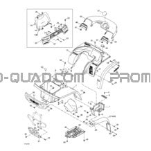 Carrosserie Et Accessoires pour Can-am Toutes les cylindrées 2001 Traxter Footshift
