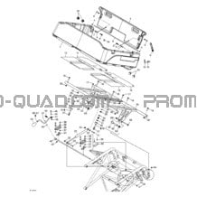Boîte De Rangement Arrière pour Can-am Toutes les cylindrées 2001 Traxter XL