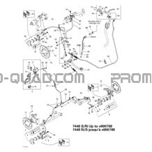 Frein Hydraulique (7448 Ns Jusqu?à V000708) pour Can-am Toutes les cylindrées 2001 Traxter XL