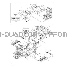 Châssis Et Porte-bagage pour Can-am Toutes les cylindrées 2001 Traxter XL