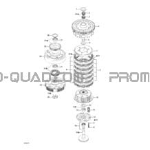 Embrayage pour Can-am Toutes les cylindrées 2001 Traxter