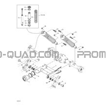 Suspension Arrière pour Can-am Toutes les cylindrées 2001 Traxter