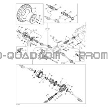 Système Entraînement Avant pour Can-am Toutes les cylindrées 2001 Traxter