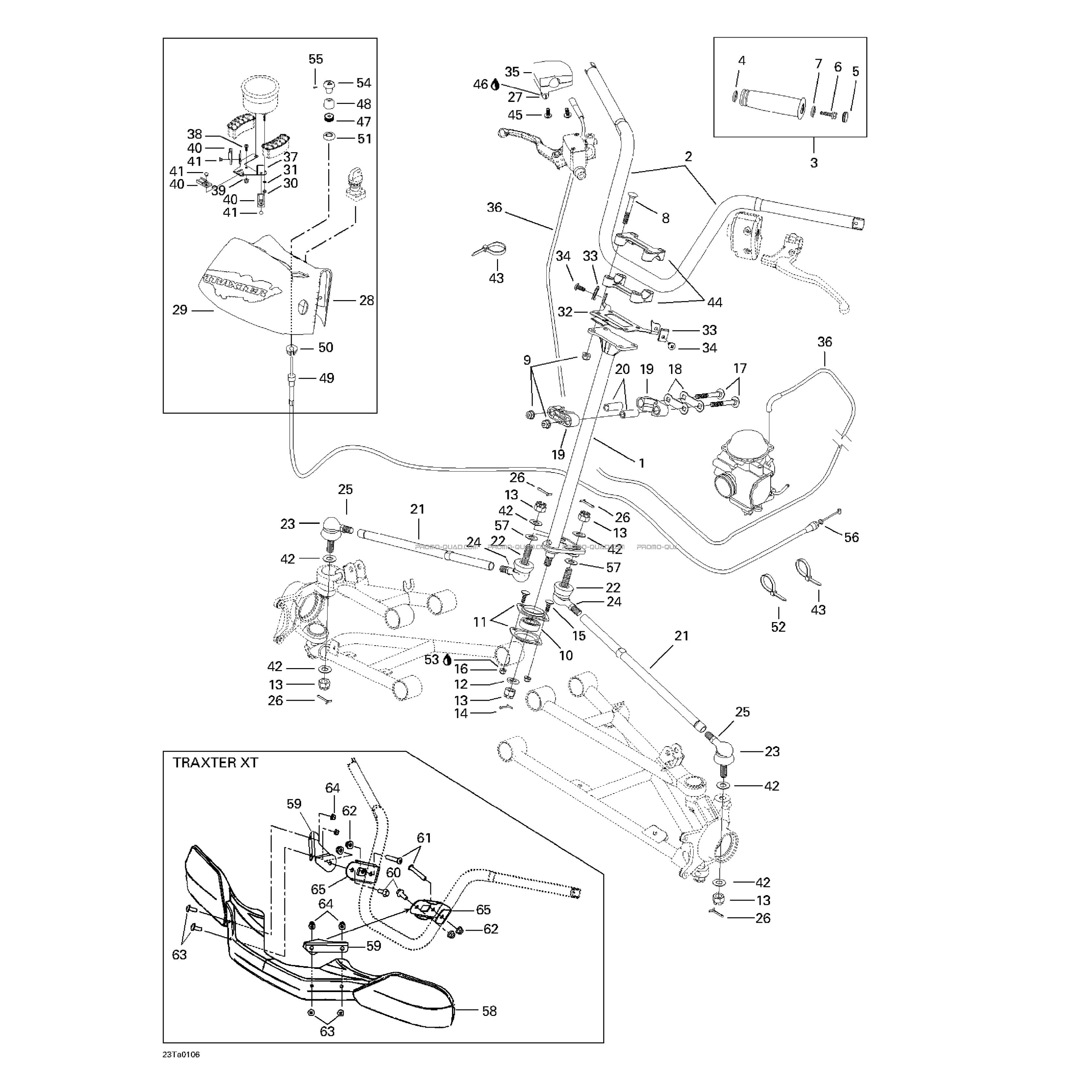 Système Direction  Can-am  2001 Toutes les cylindrées  Original parts OEMSystème Direction  Can-am  2001 Toutes les cylindrées  Original parts OEM