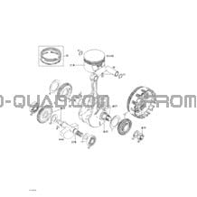 Vilebrequin Et Pistons pour Can-am Toutes les cylindrées 2002 DS 650 Baja