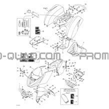 Carrosserie pour Can-am Toutes les cylindrées 2002 DS 650 Baja
