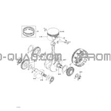 Vilebrequin Et Pistons pour Can-am Toutes les cylindrées 2002 DS 650