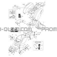 Carrosserie pour Can-am Toutes les cylindrées 2002 DS 650