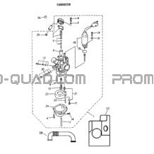 Carburetor 170-06 pour Can-am Toutes les cylindrées 2002 strokes
