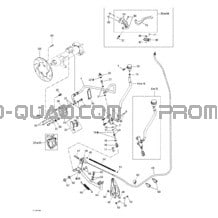 Frein Hydraulique Arrière pour Can-am Toutes les cylindrées 2002 Quest