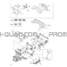 Châssis Et Porte-bagage pour Can-am Toutes les cylindrées 2002 Quest