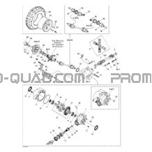 Système Entraînement Avant pour Can-am Toutes les cylindrées 2002 Quest
