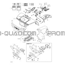 Carrosserie Et Accessoires pour Can-am Toutes les cylindrées 2002 Quest XT