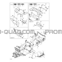 Châssis Et Porte-bagage pour Can-am Toutes les cylindrées 2002 Quest XT